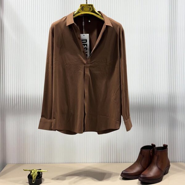 Stichless shirt - Brown