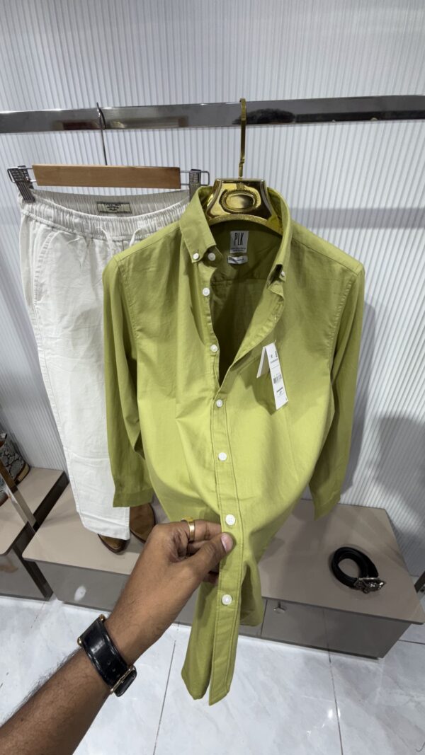 PLK - SHIRT - CORAL GREEN
