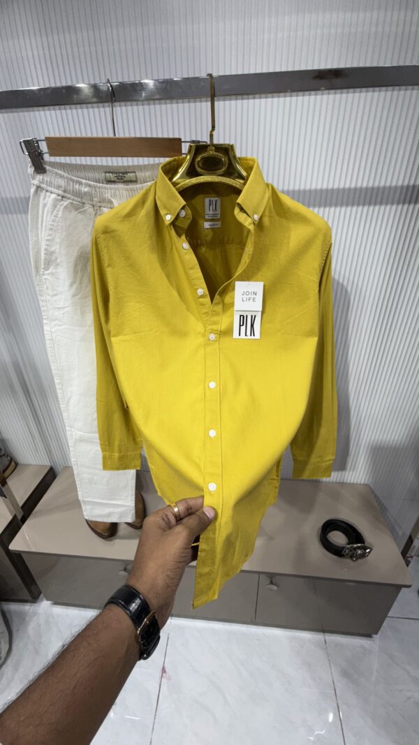 PLK - SHIRT - MUSTERD YELLOW